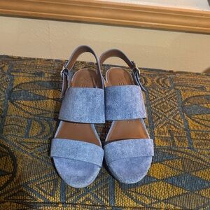 AEROSOLES Denim Sandals with Adjustable strap